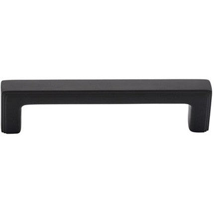 The Emtek Concealed Surface 8" Wilshire Door Pull in Flat Black finish