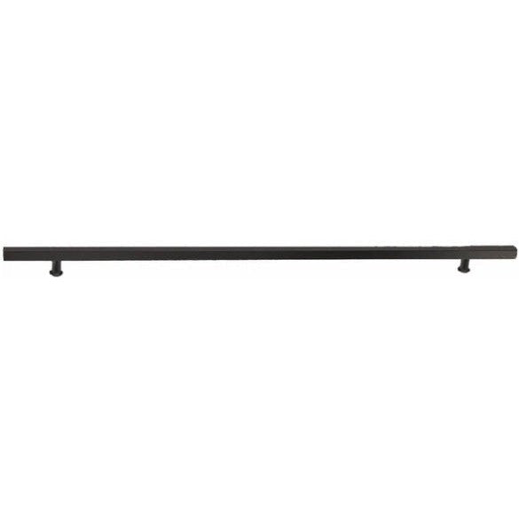 Emtek Concealed Surface Mount 36" Square Door Pull in Flat Black finish