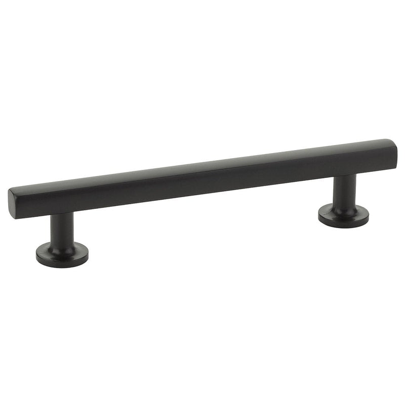 The Emtek Freestone Cabinet Pull, 5" Center to Center in Flat Black finish