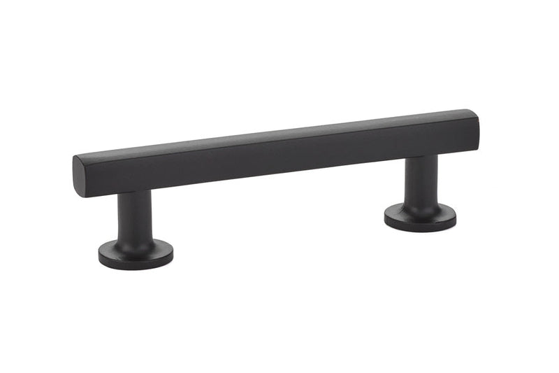 The Emtek Freestone Pull 3-1/2" Center-to-Center in Flat Black finish