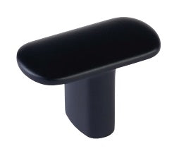 The Emtek Habitat T-Knob in Flat Black finish