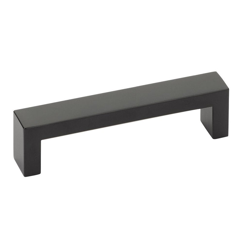 The Emtek Keaton Cabinet Pull in Flat Black finish