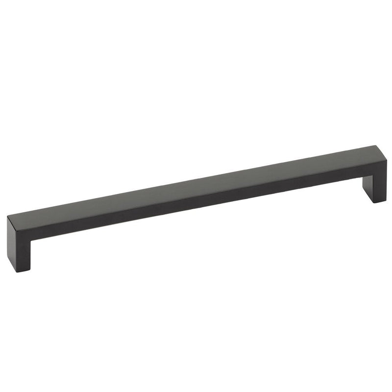 The Emtek Keaton Cabinet Pull in Flat Black finish