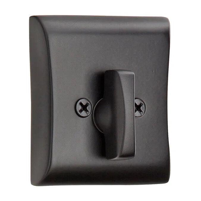 Emtek Single Sided Neos Deadbolt in Flat Black finish