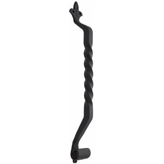 The Emtek San Carlos 24" Long Door Pull in Flat Black Steel finish