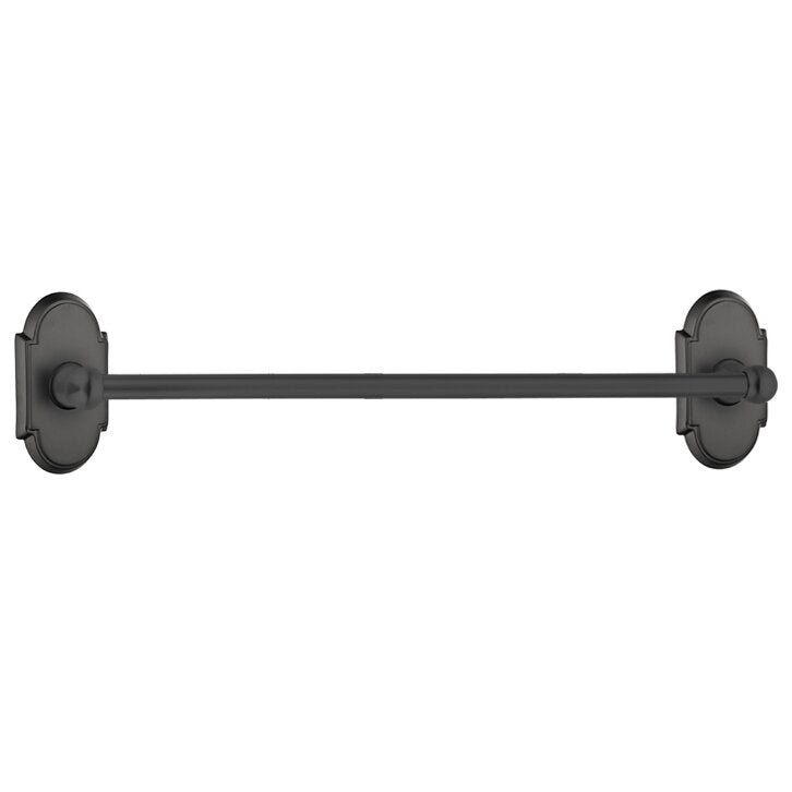 The Emtek Traditional Brass Towel Bar with