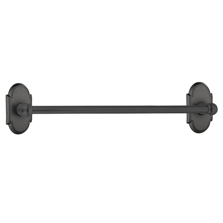 The Emtek Traditional Brass Towel Bar with