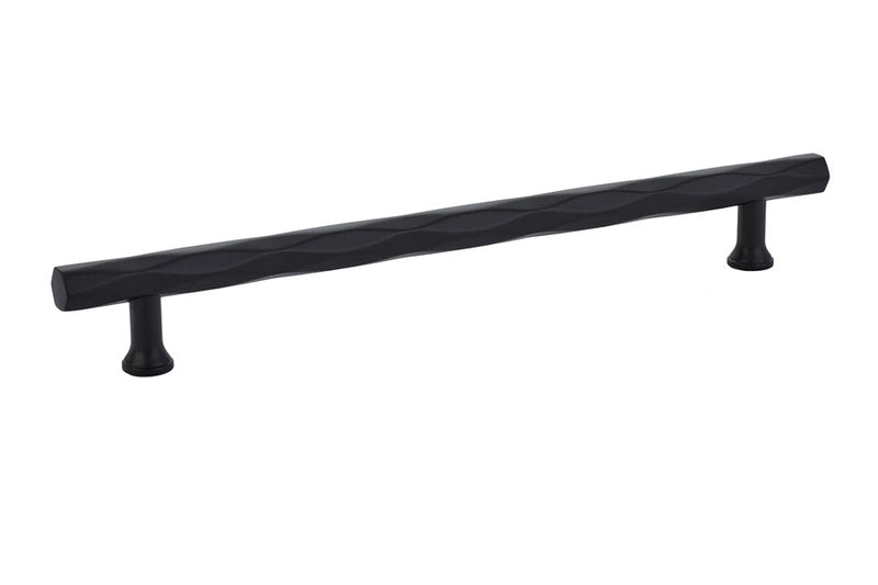 The Emtek Tribeca Cabinet Pull, 8" Center to Center in Flat Black finish