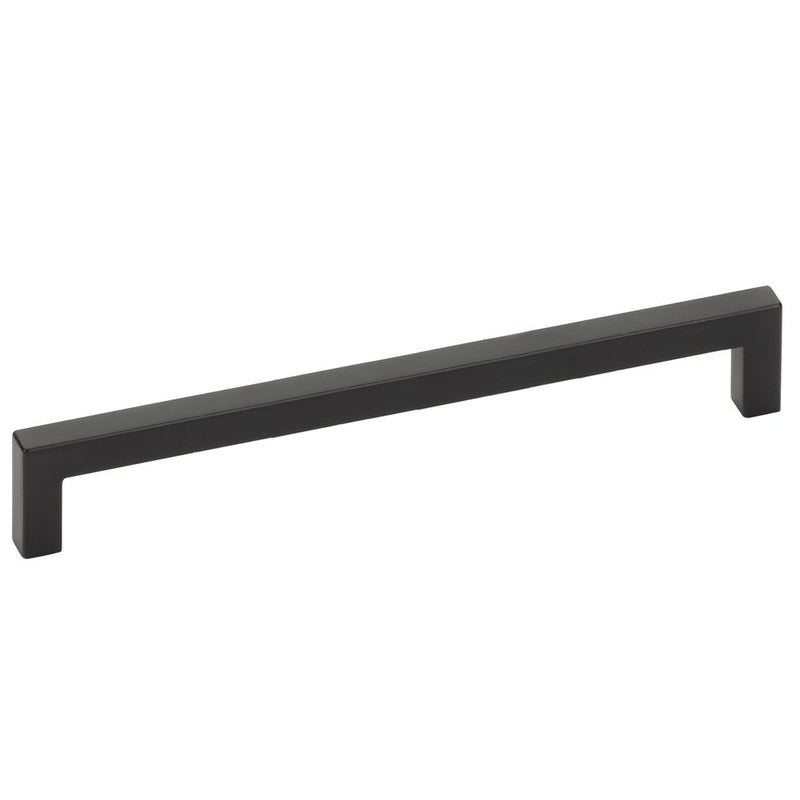 The Emtek Warwick Cabinet Pull in Flat Black finish