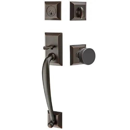 EmtekEmtek Franklin Tubular Entrance Handleset With Bern Knob in 