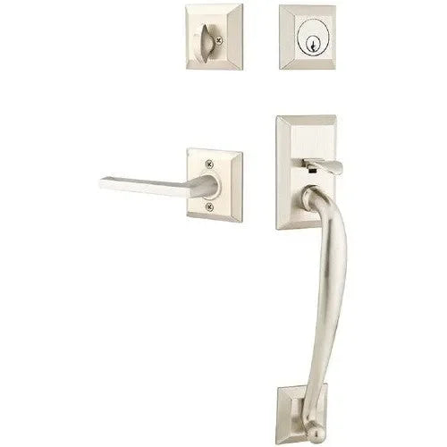 EmtekEmtek Franklin Tubular Entrance Handleset With Helios Lever in 