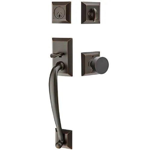 EmtekEmtek Franklin Tubular Entrance Handleset With Round Knob in 
