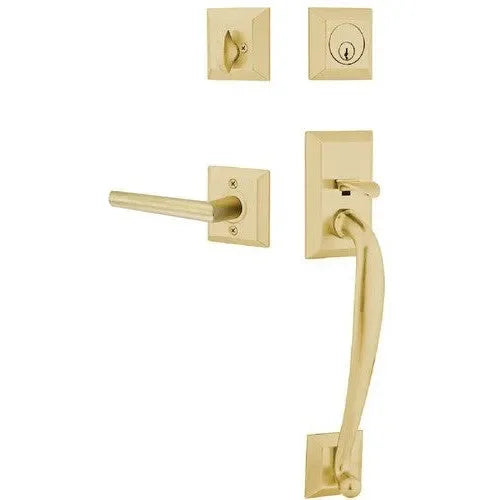 EmtekEmtek Franklin Tubular Entrance Handleset With Stuttgart Lever in 