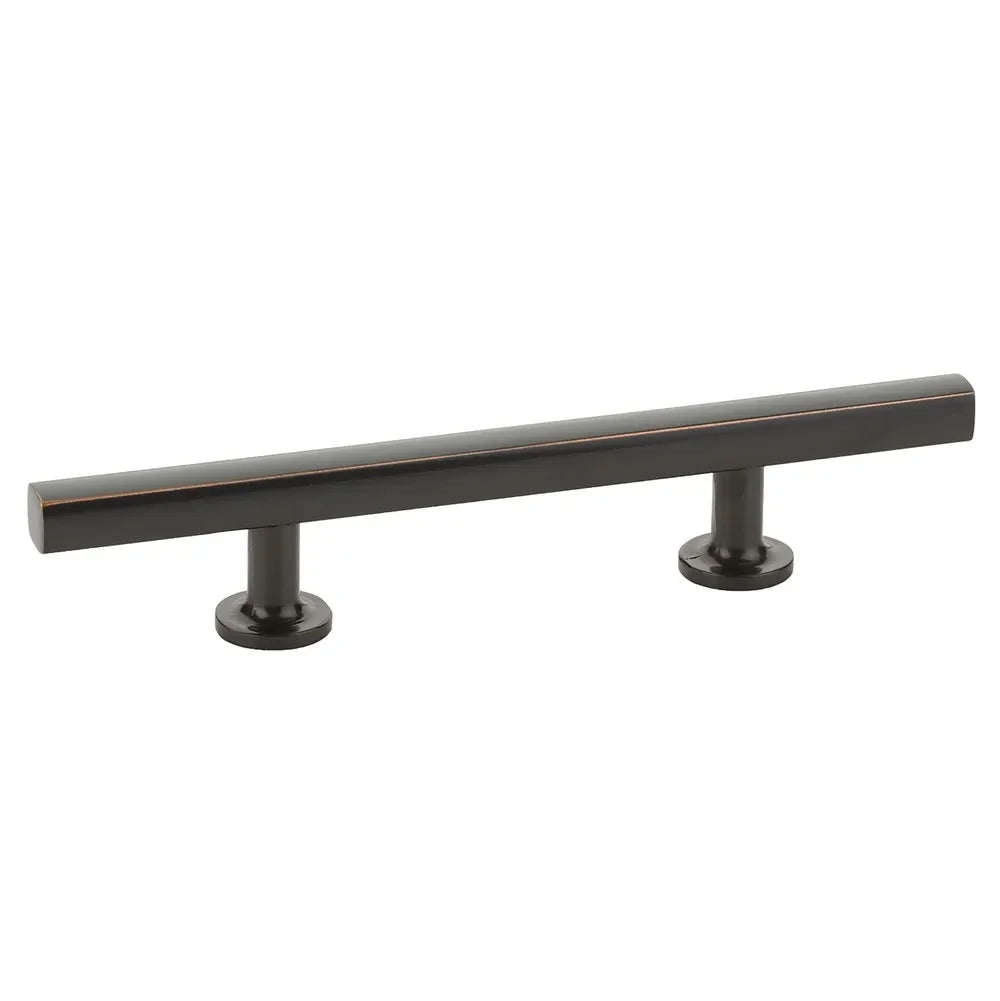 The Emtek Freestone Extended Cabinet Pull, 3 1/2" Center to Center in Oil Rubbed Bronze finish