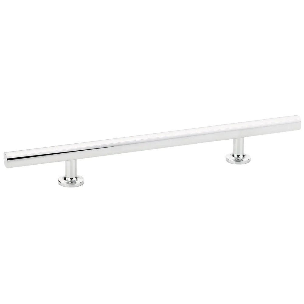 The Emtek Freestone Extended Cabinet Pull, 6" Center to Center in Polished Chrome finish