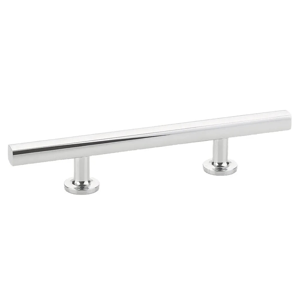 The Emtek Freestone Extended Cabinet Pull, 3 1/2" Center to Center in Polished Chrome finish