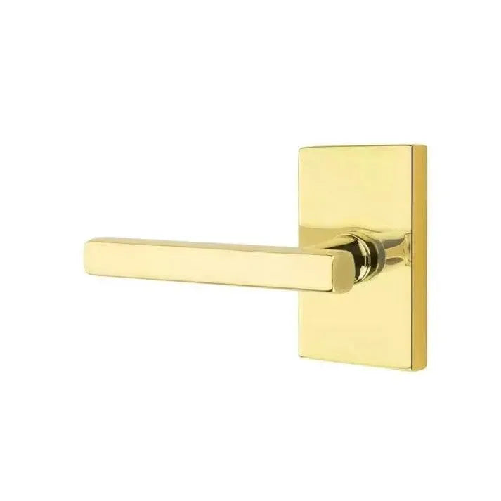 EmtekEmtek Freestone Lever With Modern Rectangular Rosette in 