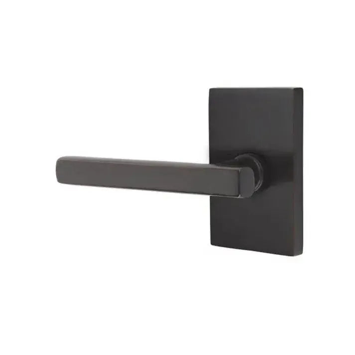 EmtekEmtek Freestone Lever With Modern Rectangular Rosette in 