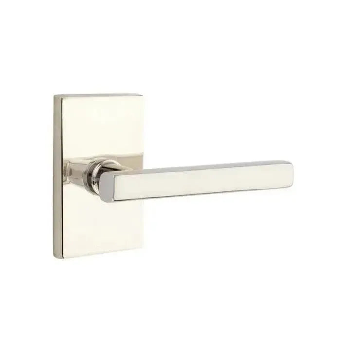 EmtekEmtek Freestone Lever With Modern Rectangular Rosette in 