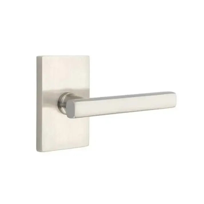 EmtekEmtek Freestone Lever With Modern Rectangular Rosette in 