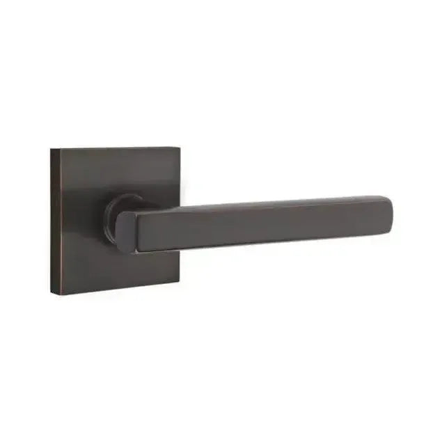 EmtekEmtek Freestone Lever With Square Rosette in 
