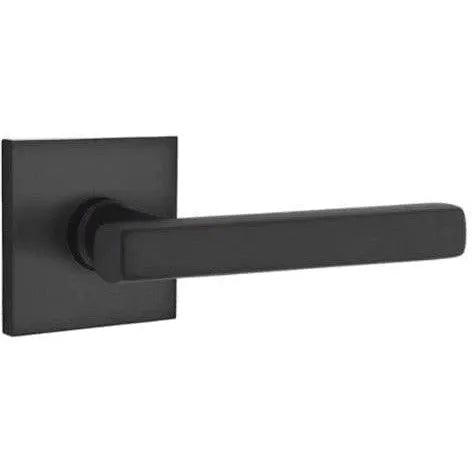 Emtek Freestone Lever With Square Rosette Flat Black