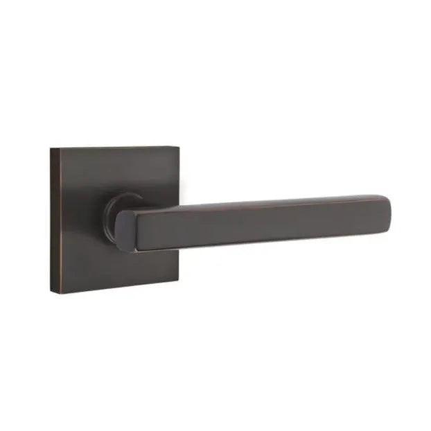 Emtek Freestone Lever With Square Rosette Oil Rubbed Bronze