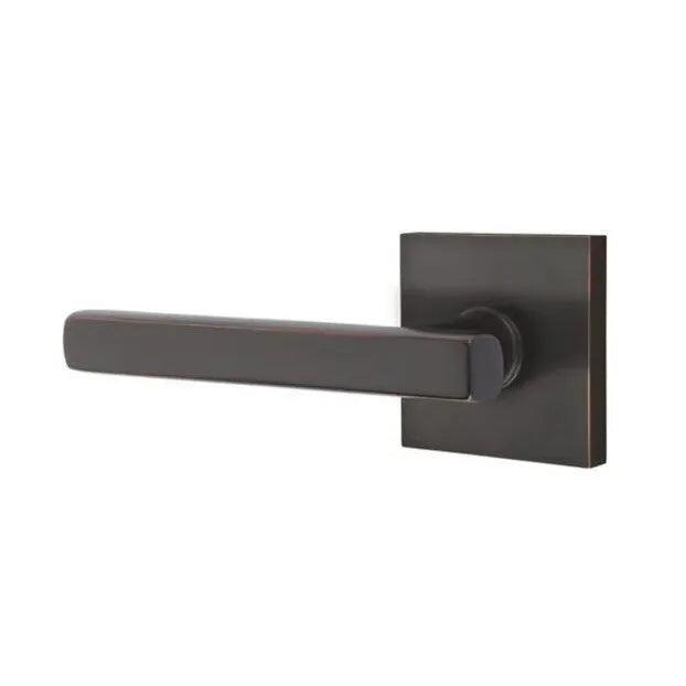 Emtek Freestone Lever With Square Rosette Oil Rubbed Bronze