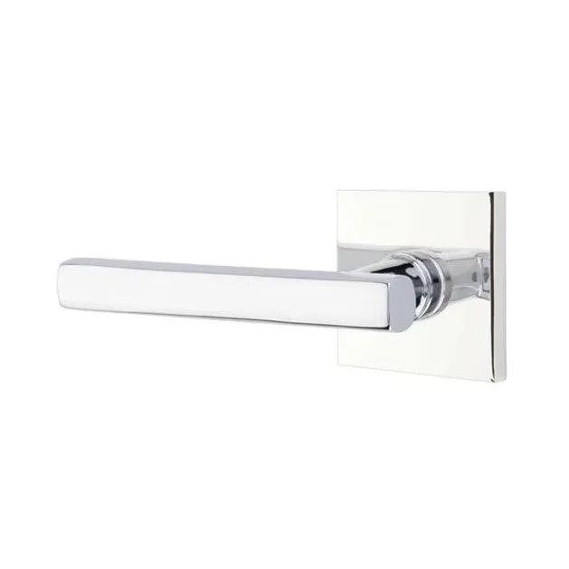 Emtek Freestone Lever With Square Rosette Polished Chrome