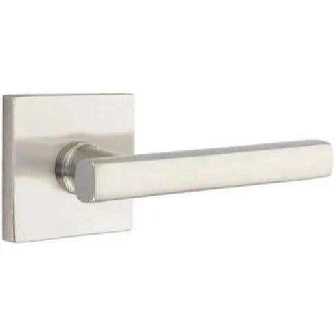 Emtek Freestone Lever With Square Rosette Satin Nickel