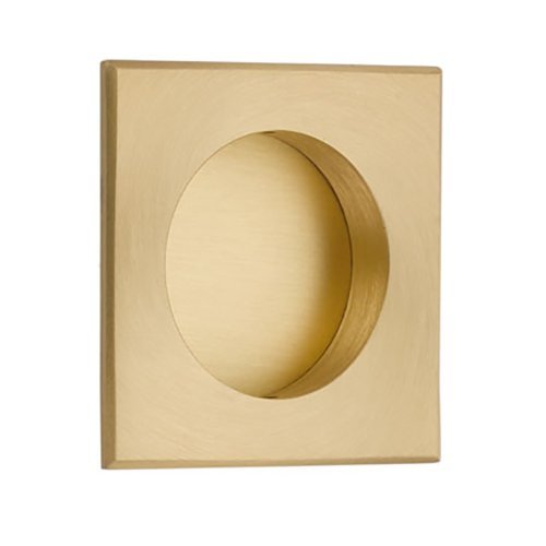 The Emtek 2 1/2" Square Flush Pull in French Antique finish