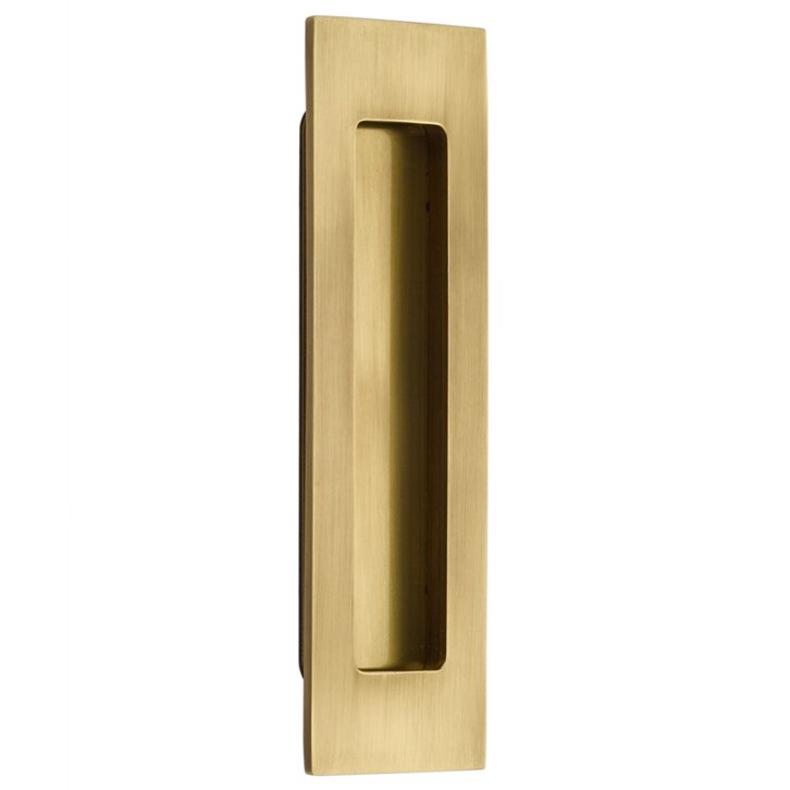 Emtek 6" Modern Rectangular Flush Pull in French Antique finish