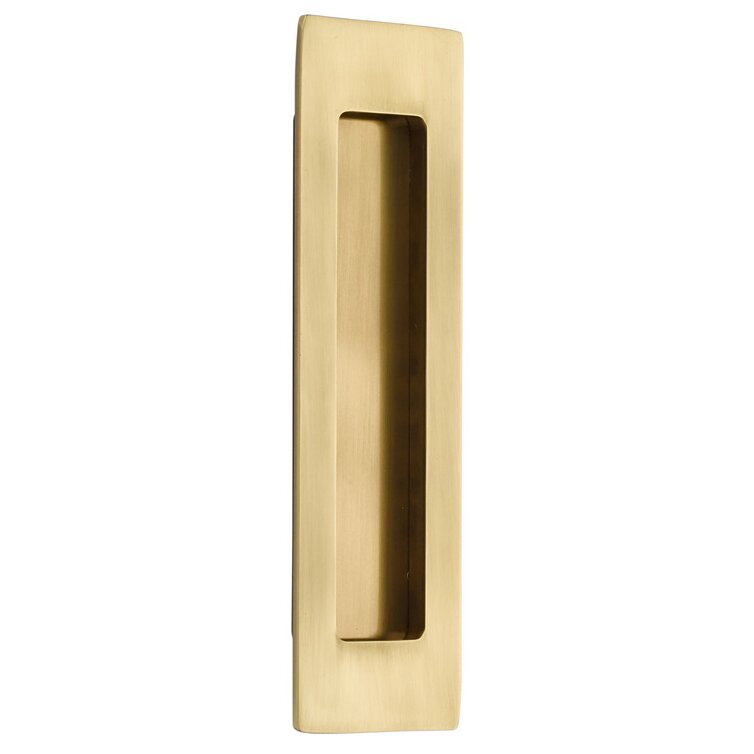 Emtek 7" Modern Rectangular Flush Pull in French Antique finish