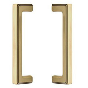 The Emtek Back to Back 8" Wilshire Door Pull in French Antique finish