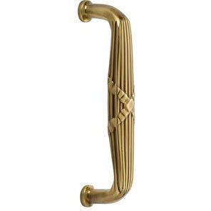 Emtek Concealed Surface 8" Ribbon & Reed Door Pull in French Antique finish