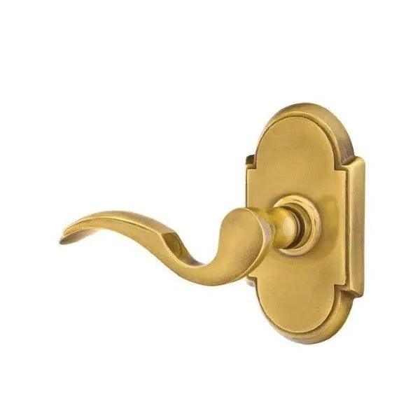 Emtek Cortina Lever With #8 Rosette in French Antique finish