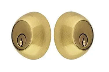 Emtek Double Cylinder Regular Keyed Deadbolt in French Antique finish