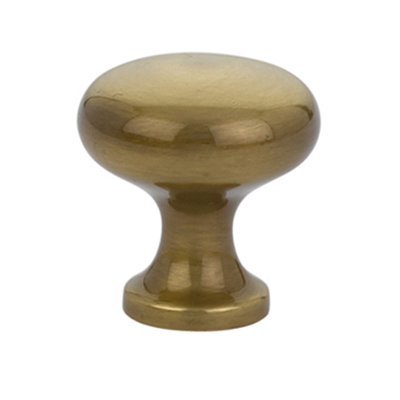 The Emtek Brass Providence Knob 1" Wide (1" Projection) in French Antique finish