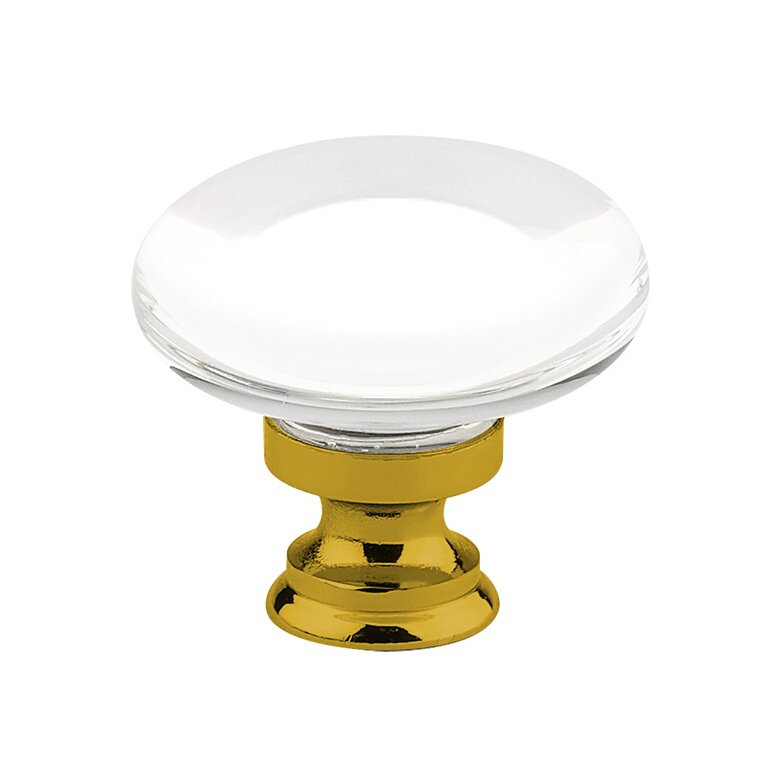 The Emtek Providence Glass Cabinet Knob in French Antique finish