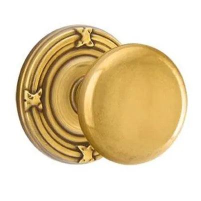 Emtek Providence Knob with Ribbon & Reed Rosette in French Antique finish
