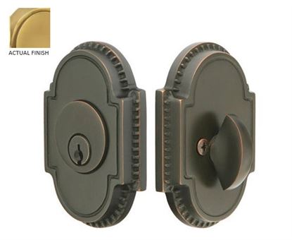 Emtek Single Cylinder Knoxville Keyed Deadbolt in French Antique finish