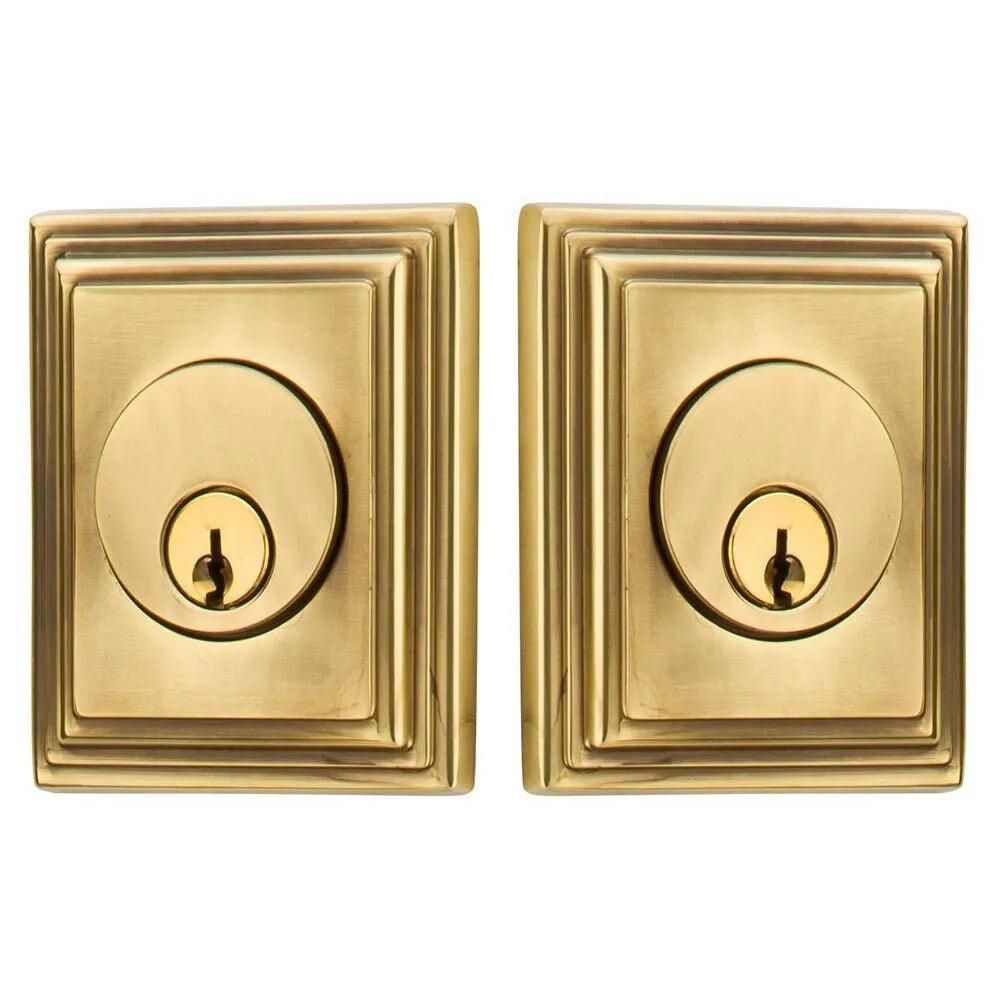 Emtek Wilshire Deadbolt, Double Cylinder in French Antique finish