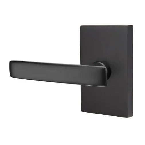 EmtekEmtek Geneva Lever with Modern Rectangular Rosette in 