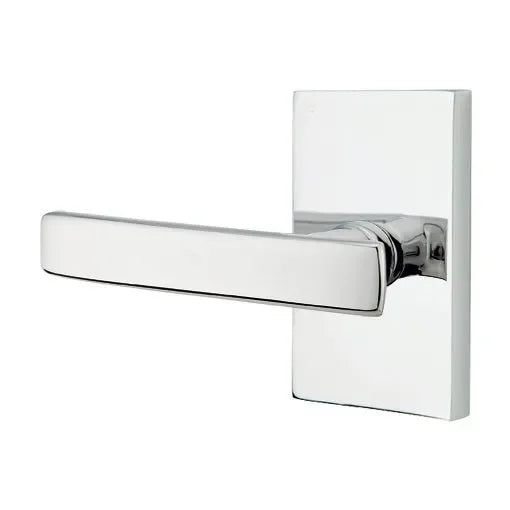 EmtekEmtek Geneva Lever with Modern Rectangular Rosette in 