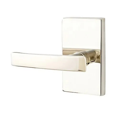 EmtekEmtek Geneva Lever with Modern Rectangular Rosette in 