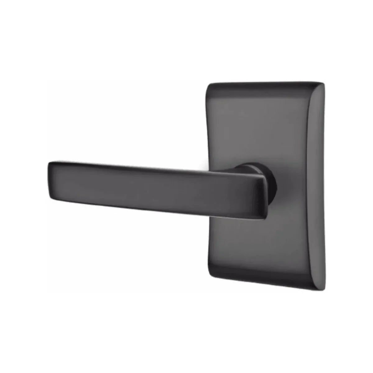 Emtek Geneva Lever With Neos Rosette Flat Black
