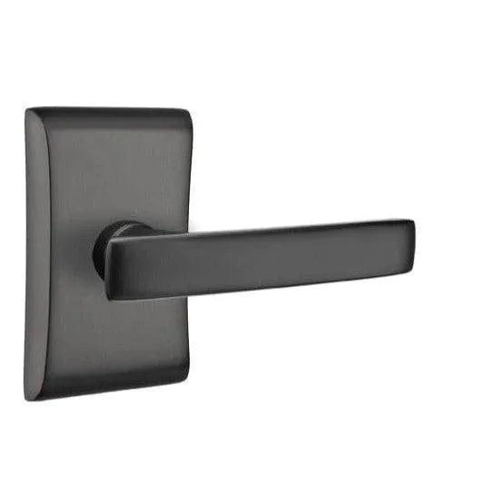 Emtek Geneva Lever With Neos Rosette Flat Black