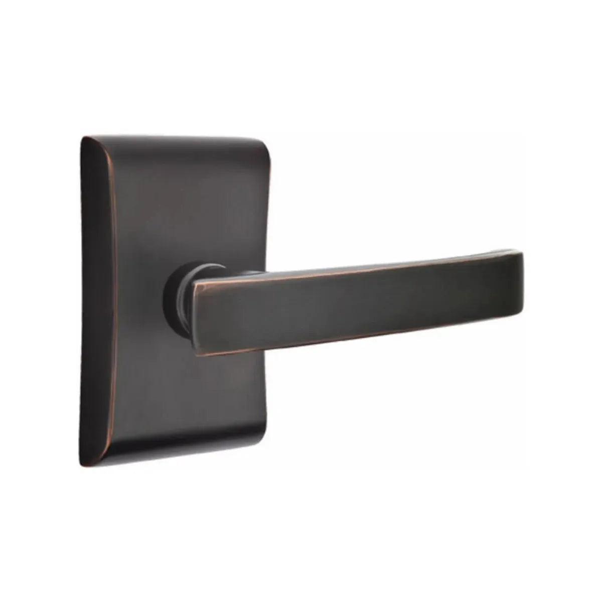 Emtek Geneva Lever With Neos Rosette Oil Rubbed Bronze
