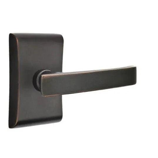 Emtek Geneva Lever With Neos Rosette Oil Rubbed Bronze