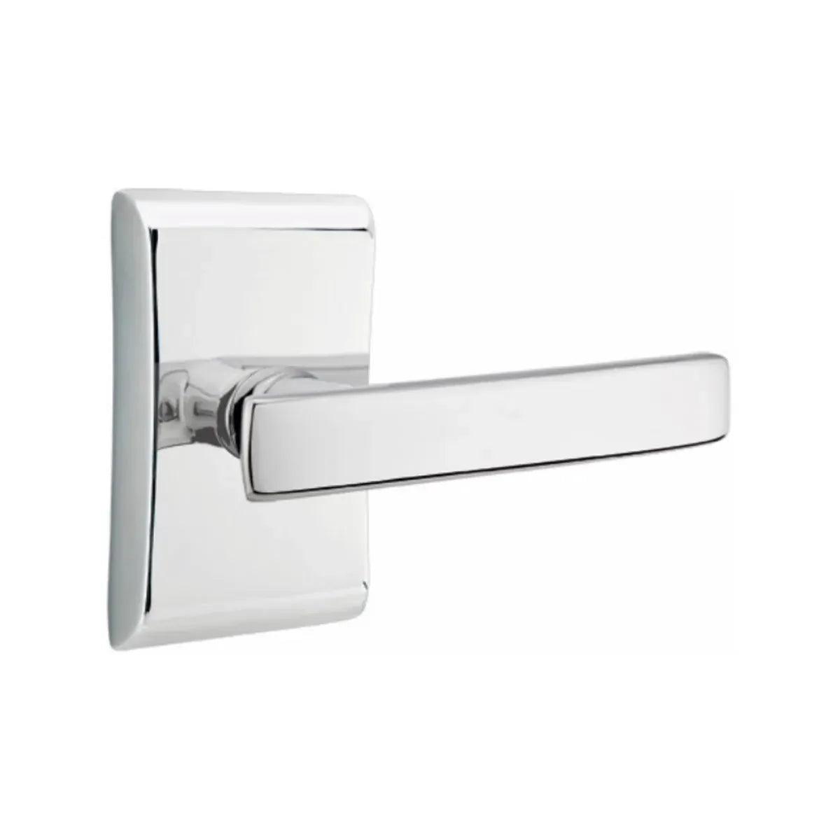 Emtek Geneva Lever With Neos Rosette Polished Chrome